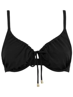 Pour Moi Non Padded Underwired Santa Cruz Bikini Top Black Discount