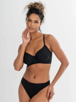 Pour Moi Padded Geo Sculpt Underwired Bras Black Online