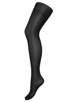 Pour Moi Black Polka Dot Luxe Pattern Tights Online