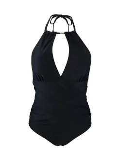 Pour Moi Black Ring Neck Control Suit Clearance