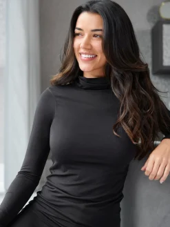 Pour Moi Roll Neck Second Skin Thermal Black Best