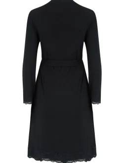 Pour Moi Sofa Loves Lace Jersey Wrap Gown Black Sale