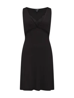 Pour Moi Sofa Loves Lace Hidden Mesh Support Soft Jersey Chemise Black Clearance