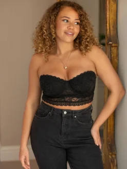 Pour Moi Strapless Rebel Bra Black Sale