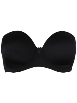 Pour Moi Strapless Definitions Bra Black