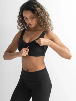 Pour Moi The Buttery Soft Moves With You Yoga Bra Black Sale