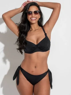 Pour Moi Tie Side St Kitts Bikini Bottoms Black Best