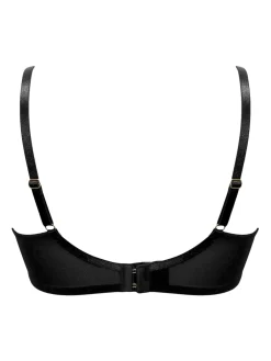 Pour Moi Non Padded Desire Lightly Underwired Bra Black/Red Hot