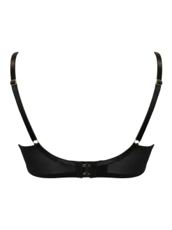 Pour Moi Padded Desire Lightly Underwired Bra Black/Red Clearance