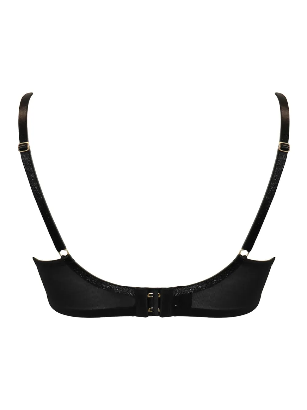 Pour Moi Padded Desire Lightly Underwired Bra Black/Red Clearance