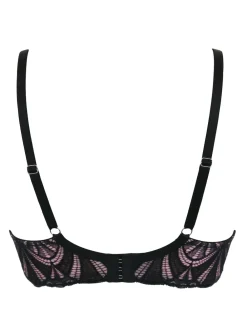 Pour Moi Black/Rose Push Up New Romance Bra Hot