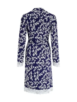 Pour Moi Sofa Loves Lace Jersey Wrap Gown Blue Discount