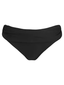 Pour Moi Charcoal Black Roll Top Free Spirit Bikini Bottoms Discount