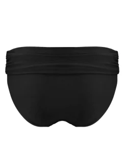 Pour Moi Charcoal Black Roll Top Free Spirit Bikini Bottoms Discount