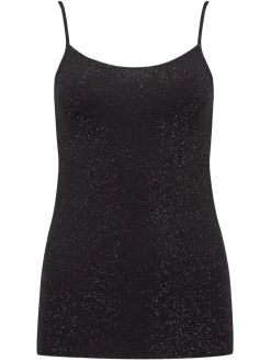 Pour Moi Cami Second Skin Thermal Glitter Black Outlet
