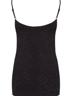 Pour Moi Cami Second Skin Thermal Glitter Black Outlet