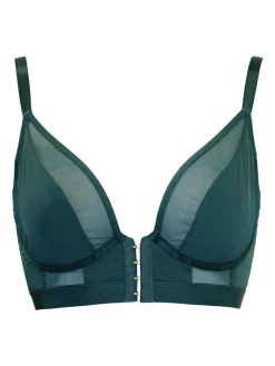 Pour Moi India Front Fastening Underwired Bralette Green Online