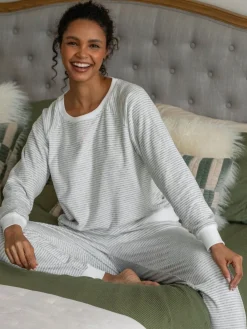 Pour Moi Cosy Fleece Sweatshirt and Jogger Pyjamas Set Grey Online