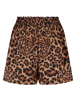 Pour Moi Viscose Beach Shorts Leopard Print Sale