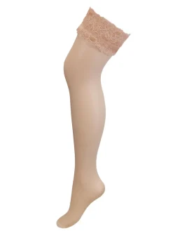 Pour Moi Adore Lace 15 Denier Top Hold-Ups Natural Clearance
