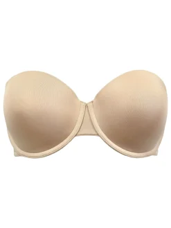 Pour Moi Definitions Push Up Multiway Strapless Bra Natural Discount