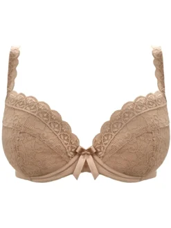 Pour Moi Natural Padded Rebel Bra New