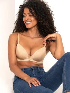 Pour Moi Natural Plunge Flora Underwired Bra Hot