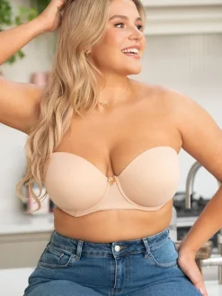 Pour Moi Strapless Definitions Bra Natural Discount