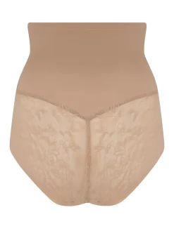 Pour Moi Effortless Shapewear Tummy Control High Waist Briefs Nude New