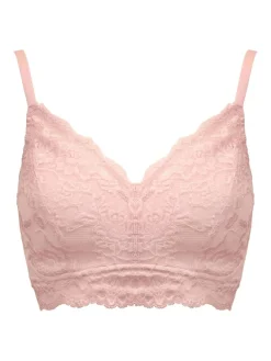Pour Moi Love To Lounge Lace and Modal Rib Non Wired Bra Pink Online