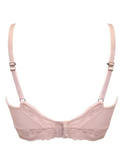 Pour Moi Love To Lounge Lace and Modal Rib Non Wired Bra Pink Online