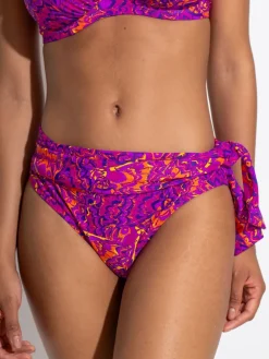 Pour Moi Tie Side Bermuda Foldover Bikini Bottoms Purple Online