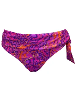 Pour Moi Tie Side Bermuda Foldover Bikini Bottoms Purple Online