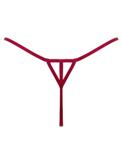 Pour Moi India Bold Floral Embroidery Thongs Red Sale