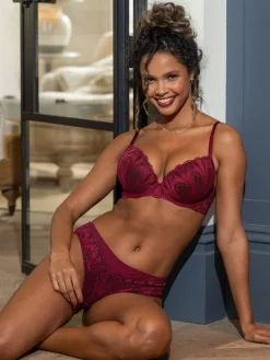 Pour Moi Red Push Up New Romance Bra