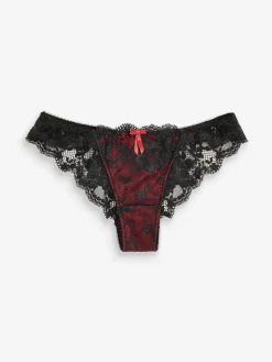 Pour Moi Brazilian Amour Knickers Red/Black Sale