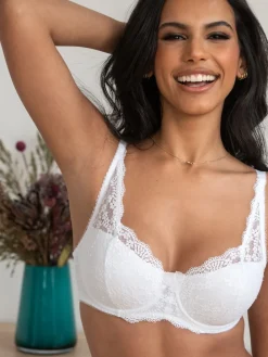 Pour Moi Full Cup Flora Underwired Bra White Hot