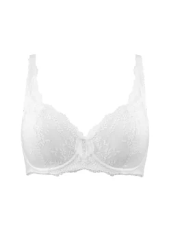 Pour Moi Full Cup Flora Underwired Bra White Hot