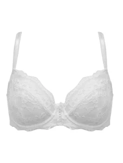 Pour Moi White Non Padded Underwired Fleur Balconette Bra Online