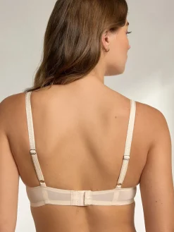 Next Praline Nude & White Push Up Plunge Lace Bras 2 Pack Praline Nude & White Clearance