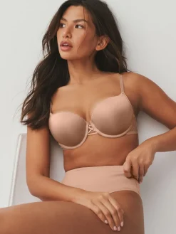 Next A-DD Push-Up Triple Boost Plunge Bra Praline Nude Sale