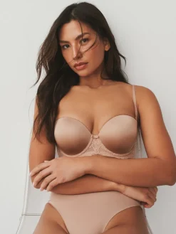 Next A-DD Triple Boost Push-Up Strapless Bra Praline Nude Best