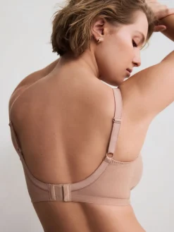 Next B-H Total Support Non Wire Full Cup Ultimate Comfort Bra Praline Nude Clearance