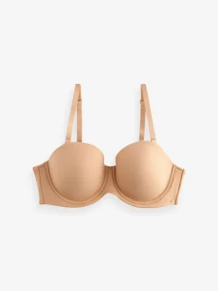 Next DD+ Light Pad Strapless Multiway Ultimate Comfort Bra Praline Nude New