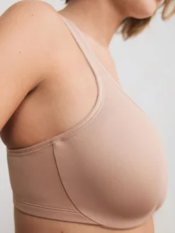 Next DD+ Supersoft Comfort Padded Strap Minimising Full Cup Bra Praline Nude Sale