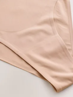 Next High Rise High Leg No VPL Tummy Control Shaping Knickers Praline Nude