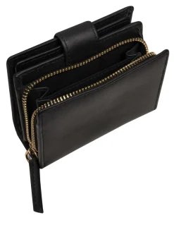 Pure Luxuries London 'Jody' Leather Bi-Fold Purse Black