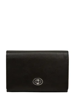Pure Luxuries London Amber Leather Purse Black Sale