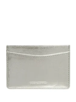 Pure Luxuries London 'Anna' Leather Card Holder Silver Sale