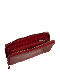 Pure Luxuries London April Leather Purse Red Clearance